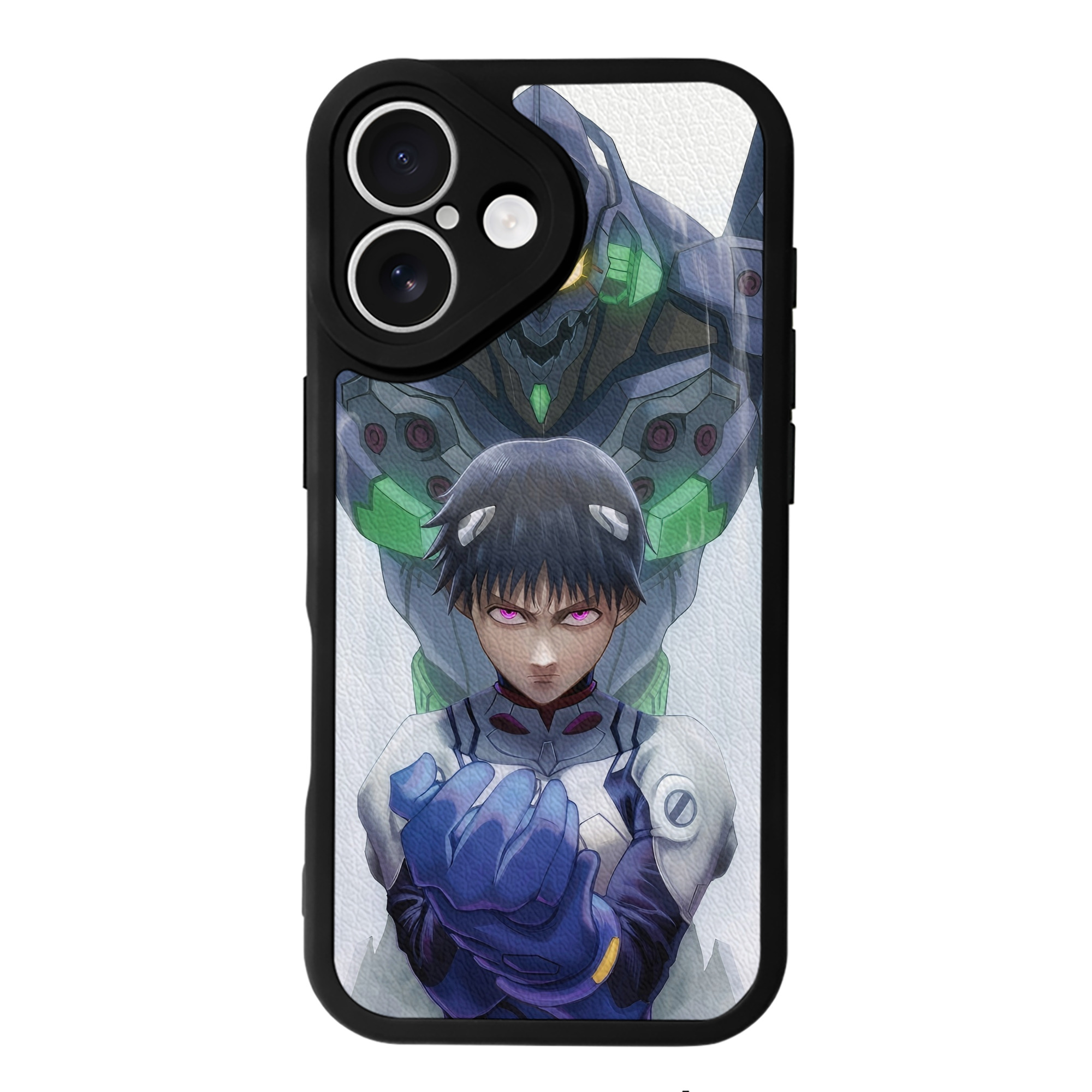 （画像用） EVA 新世紀エヴァンゲリオン 【iPhone 16シリーズ対応】シリコンスマホケース（レザー調） 材質：シリコン
